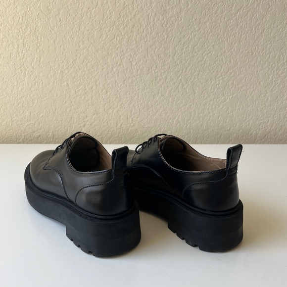 & Other Stories Chunky Leather Oxfords | Black | Size US 6.5 / EU 36 | GUC - Picture 6 of 17